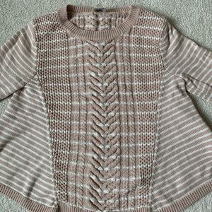 Beige striped sweater
